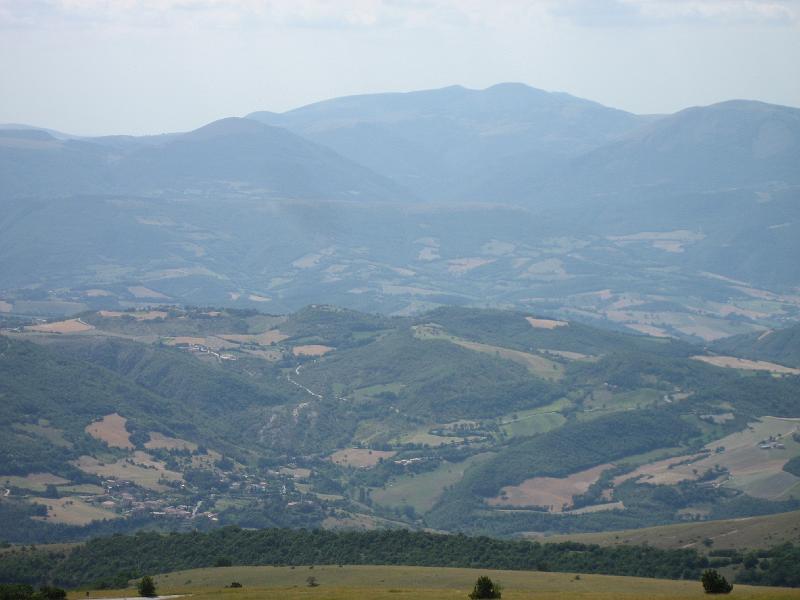 Bolognola - View across a valley